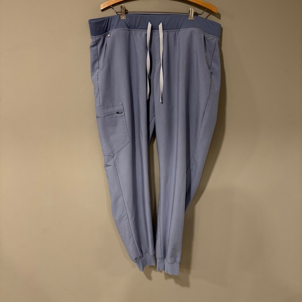 FIGS Zamora Jogger Scrub Pants XXL Tall Ceil Blue Women